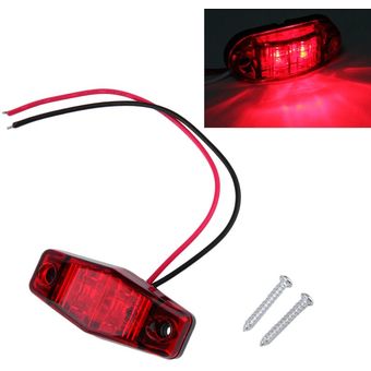1 x LED LIGHT 2 DIODE 1x2.5 Trailer de marcador lateral de superficie de montaje en superficie 