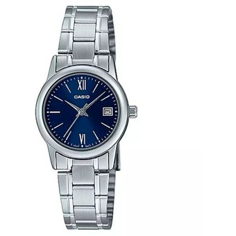 Reloj Casio Mujer LTP-V002D-2B3UDF Plateado/Azul