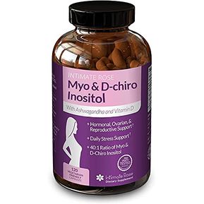 Myo Inositol & D-Chiro Inositol 120 Caps 2000Mg Intimate Rose