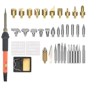 kit de quema de madera soldador Kit de herramientas de marca 37 en 1 