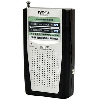 Pocket FM 88-108 AM 530-1600 KHz Receptor Mundial Antena universal Radio BC-R20 