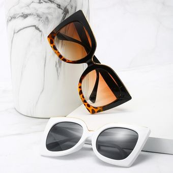 Gafas de sol de lujo para mujer lentes de sol de gran tamaño de diseño de marco cuadrado grande 