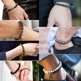 Ridge 4681012 Mm Pulsera De Cuentas De Joyas Naturales Y 