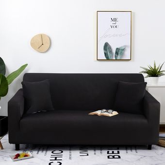 funda de sofá sólida para sala de estar,cubierta elástica lisa para sillón #Color 15 