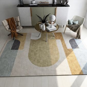 tapete de suelo con Alfombra minimalista moderna para sala de estar 