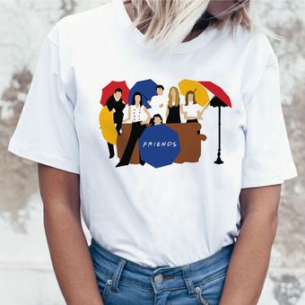 Camiseta de serie de tv friends camiseta top camiseta para mujeres mujer chica ulzzang camiset HON 