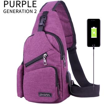 bandolera nike mujer purpura