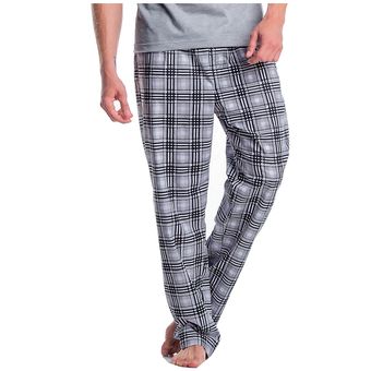 Pantalon Adulto Marketing Personal Para Hombre Gris Cuadros