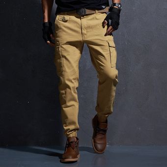 Pantalones Ajustados Para Hombre Pantalones Estrechos Elasticos Pantalones Militares Tacticos De Carga Pantalones De Algodon Con Varios Bolsillos Pantalones Para Hombre Hasta El Tobillo Xyx Khaki Linio Peru Ge5fa0igxivlpe