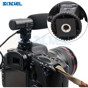 Mic-01 videocámara profesional micrófono estéreo externo 