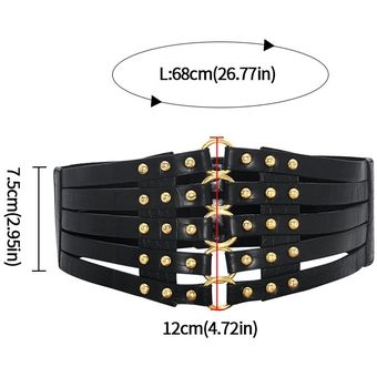 Cinturones de piel sintética con hebilla de Metal para mujer cintur 