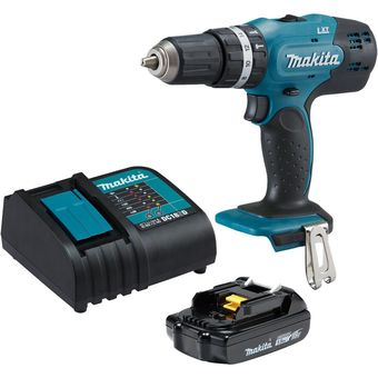 Makita - Taladro atornillador inalámbrico 18V 13mm DF488D002 + batería 1.5  Ah Makita.