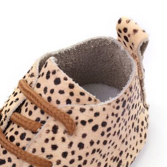 Zapatosebéuero genuinoon estampado leopardo mocasine 