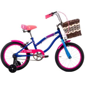 Bicicleta Veloci Heart Beat City Rodada 16 Azul Infantil