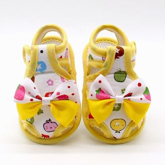 Sandalias de verano antideslizantes transpirables con lazo para recién nacidos zapatos de suela blanda para primeros pasos de 0 a 18M 
