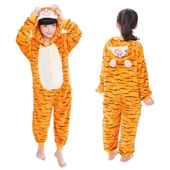 Bonito traje de Animal-L011 Pijama de franela para niños ropa de dormir de unicornio 