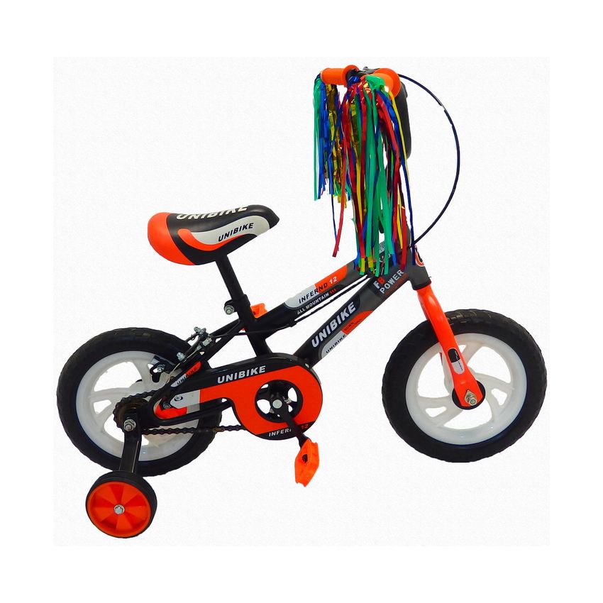 Bicicleta Infantil para niño Rodada 12 con llanta de goma