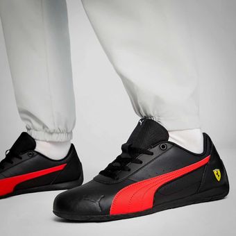 Tenis puma ferrari blancos con negro sale