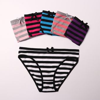 De 5 Piezasjuegos De Ropa Interior De Algodón Para Mujeres 