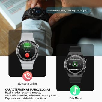 Reloj Inteligente Smart Watch Nfc Pantalla Redonda Hw3 Max Naranja GENERICO
