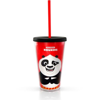 Vaso doble pared con panda al interior 2