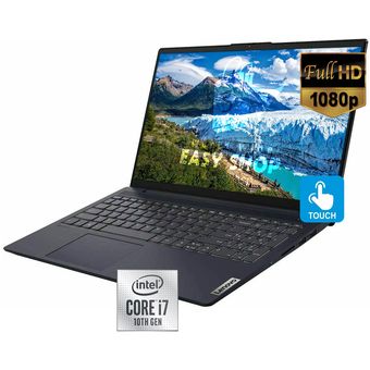 Lenovo 15 FHD Core i7 10ma Laptop Touch Intel Win 10 BLUE 12gb + 512 SSD 