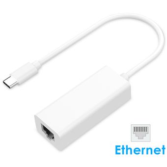 Adaptador Usb Tipo C A Rj45 Ethernet Lan Cable Mac Internet