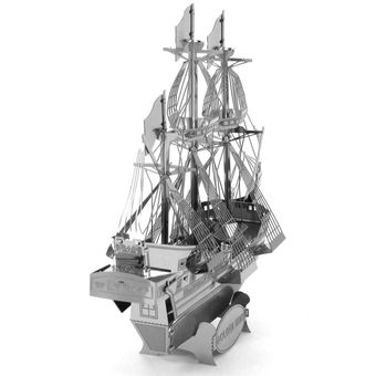 Plata DIY 3D Puzzle Montado Modelo Pirate Ship Puzzle Toy 