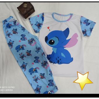 Pijama con camiseta + pantalón 'Stitch' - 2 piezas