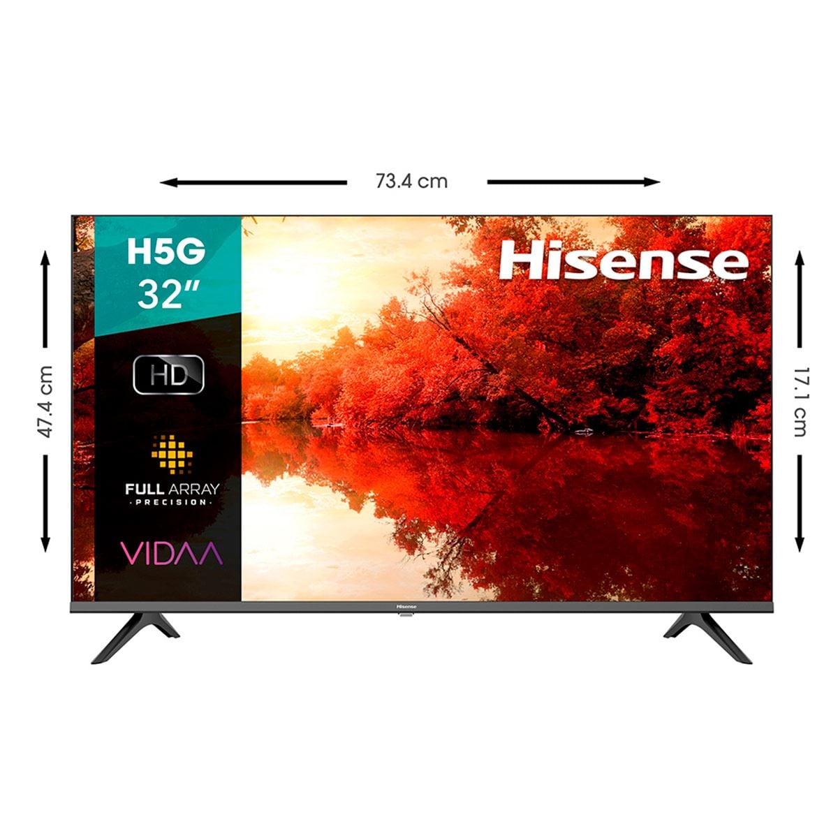 Smart TV HISENSE 32H5G 32 pulgadas Led HD VIDAA Full Array