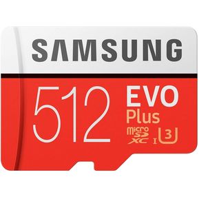 Samsung 512GB MicroSD EVO Plus 100MBs UHS I Class U3 con ada...