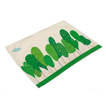 42*32cm hojas verdes patrón Tabla Occidental Pad Algodón mesa de