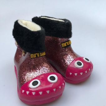 Zapatos impermeables para lluvia del niño tiburón con patrón y botas de lluvia de la cubierta interior unisex 