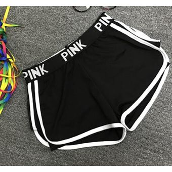 pantalones cortos deportivos con letras para mujer,Shorts de Yoga,Push Hips,Sexy,Media cintura,para gimnasio,Fitness,secado rápido #Black 