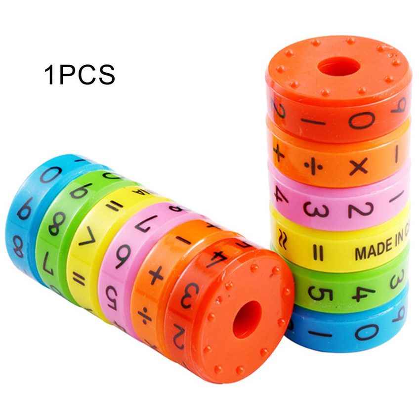 Diseñado eje magnético matemáticas aritmética aprendizaje niños rompecabezas educativo cubo juguetes número magnético