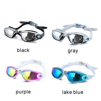 para hombre y mujer UV galvanoplastia para deportes acuáticos y buceo #734 antiniebla Gafas de natación profesionales de silicona 
