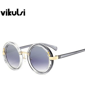 gafas De Sol redondas para mujer anteojos De Sol femeninos De lujo De De diseñador De gran tamañ 