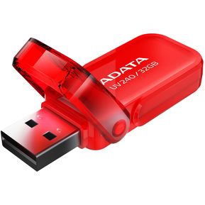 ADATA Memoria Flash USB 2.0 UV240, 32GB, Tapa Retráctil Rojo