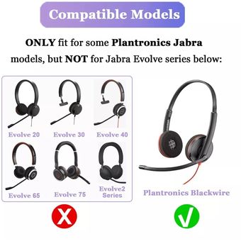 Almohadillas de repuesto para auriculares Jabra Evolve2 65 40 UC