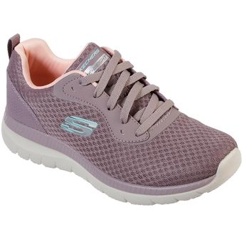 skechers lace up purpura