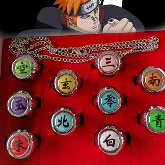 Anime cosplay accesorio Naruto ANILLOS AKATSUKI SET | Linio Perú -  GE582TB0GHK3RLPE