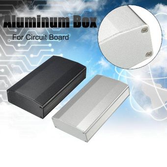 La electrónica de aluminio Caja de proyecto plata mate carcasa DIY alta calidad de carcasa 