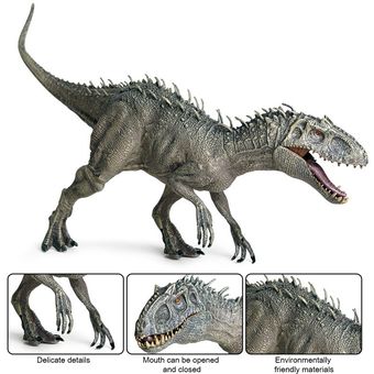 Plástico Jurásico Indominus Rex figuras de acción boca abierta dinosaurio HON 