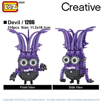 LOZ Mini bloques Anime personaje de dibujos animados juguetes educativ 