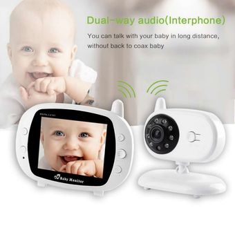 Pantalla LCD de 3,5 pulgadas infrarroja visión nocturna Digital inalámbrico Video bebé Monitor Bebe con cámara 