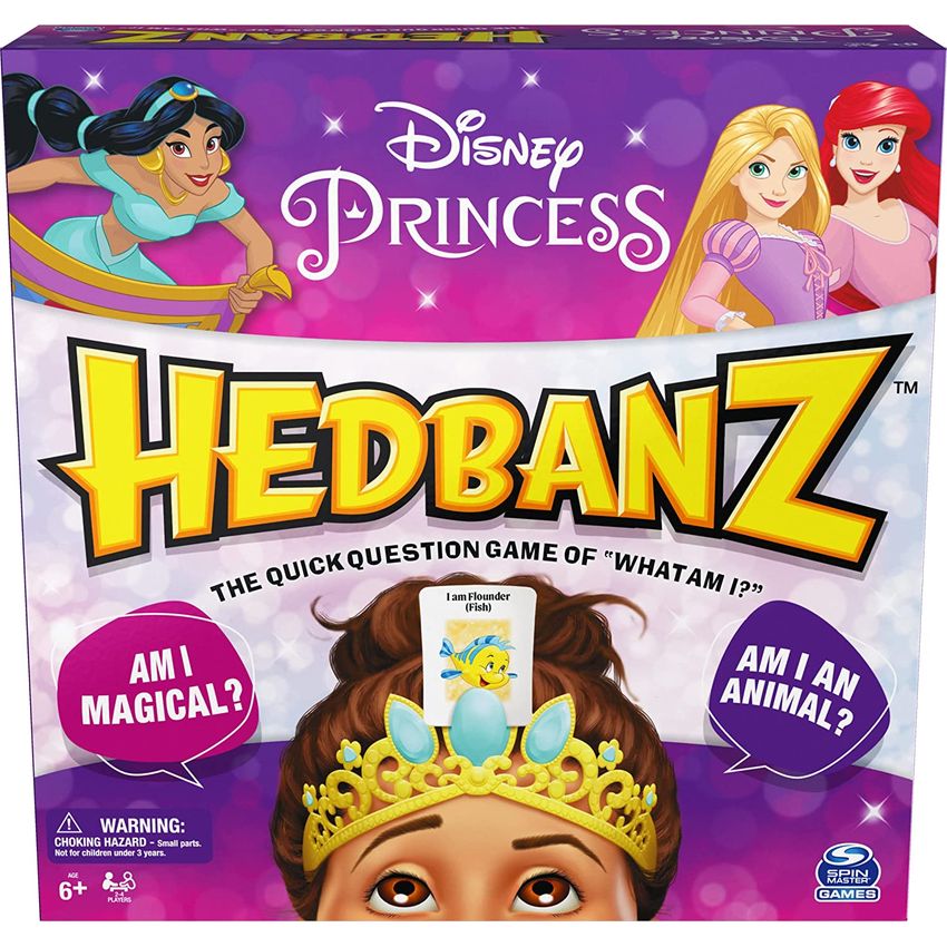 Hedbanz Disney Princesas el Juego de Preguntas con Toque Real