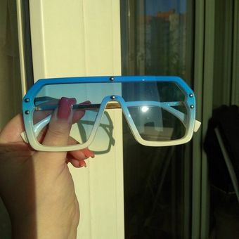 4836 gafas de sol cuadradas de gran tamaño diseño de marcamujer 