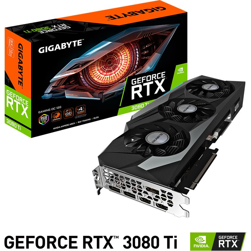 Tarjeta de Video GIGABYTE GeForce RTX 3080 TI 12GB GDDR6X