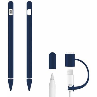 De silicona para la caja de lápiz de Apple compatible para el iPad de la tableta táctil pluma azul marino 