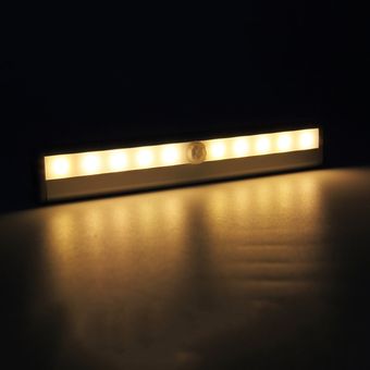 Bombilla 10 LED brillante luz del gabinete del PIR sensor de movimiento del cajón Armario de la lámpara 